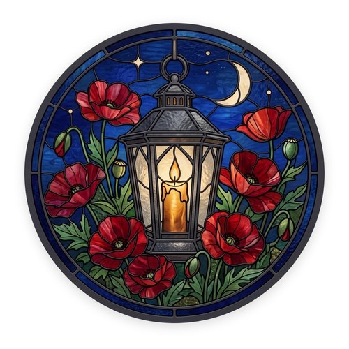 Poppies and lantern - poppies,