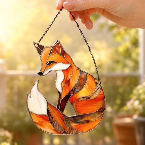 Fox suncatcher ornament - fox,
