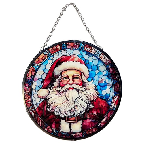 Santa claus stained glass - claus,