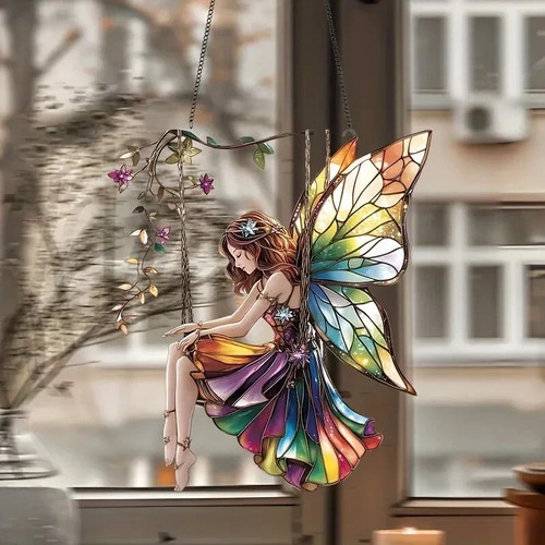 Fairy swing shaped suncatcher - swing,