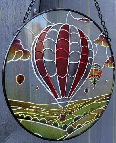 Hot air balloon - air, glass