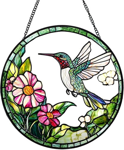 Xuoxeji hummingbird stained - hummingbird,
