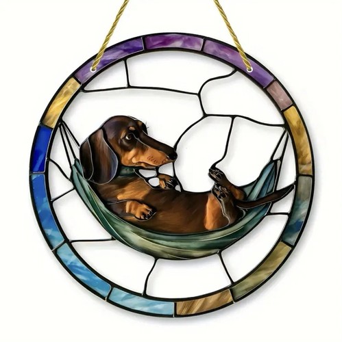 2pcs dachshund laying - 2pcs,