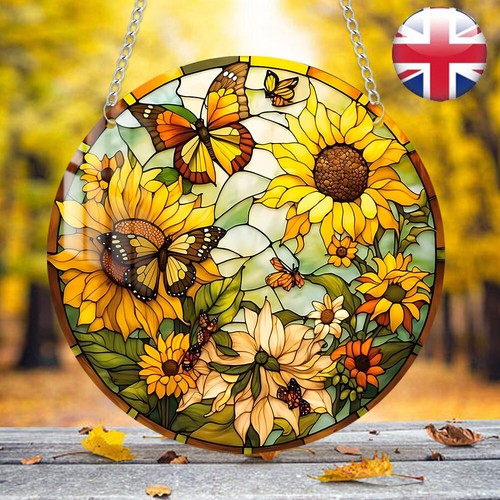 Sunflower hanging stained - hanging,