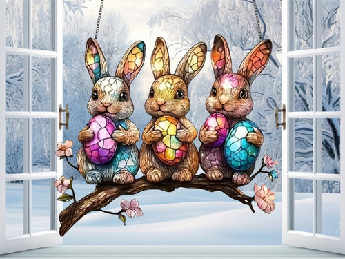 Easter bunny rabbit suncatcher - bunny,