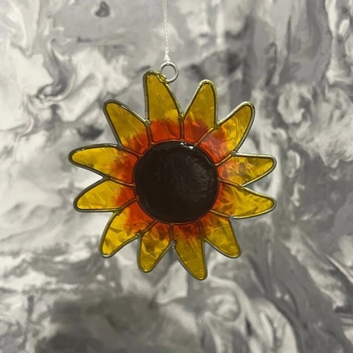 Stained glass effect flower - glass,