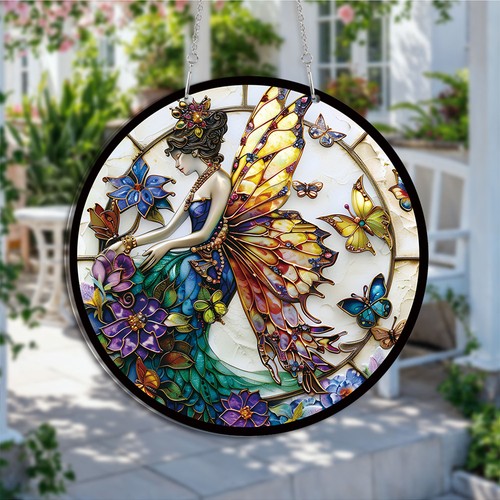 Fairy butterflies suncatcher - &,