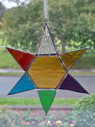 Stained glass window - glass, or