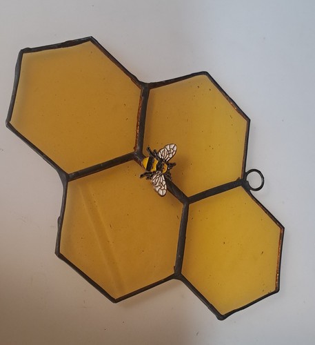 Stained glass honeycomb and - stained,