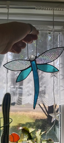Dragonfly stained glass - stained,