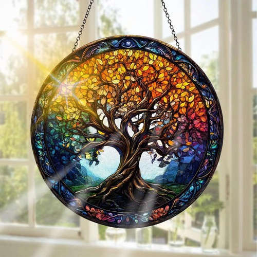 Tree life stained - tree,
