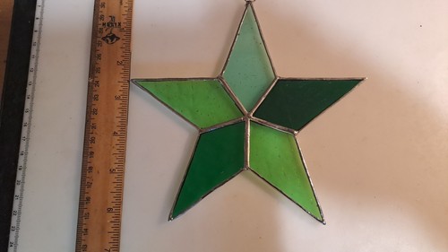 Stained glass green shades - stained,