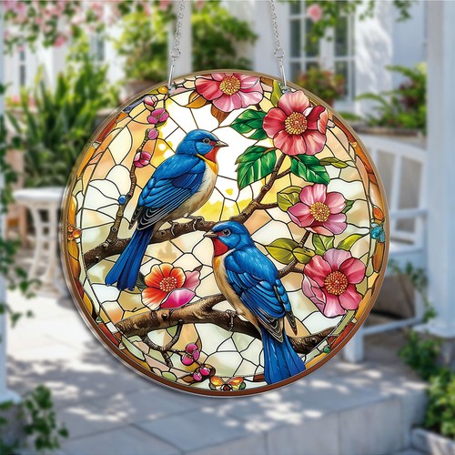 Robins garden suncatcher - robins,