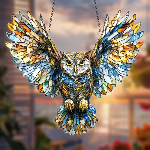 Flying owl attack shaped - owl,