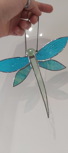 Dragonfly stained glass - dragonfly,
