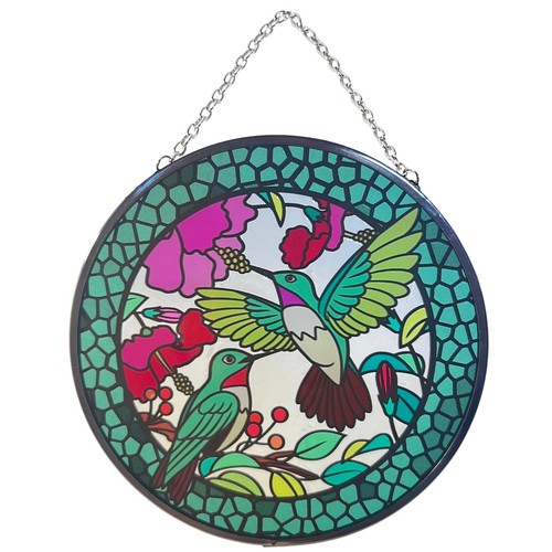 Hummingbird stained glass - hummingbird,