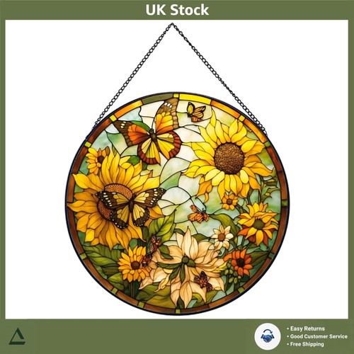 Vibrant sunflower hand painted - vibrant,