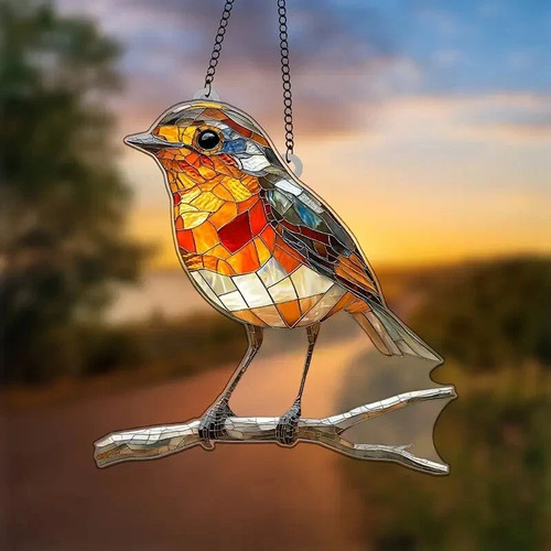 Robin bird suncatcher - robin,