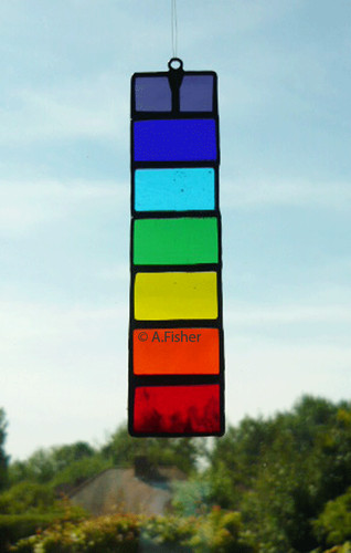 Stained glass rainbow stick - stained,