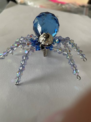 Crystal spider suncatcher - crystal,