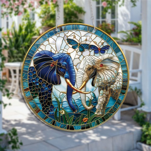 Elephants love suncatcher - elephants,
