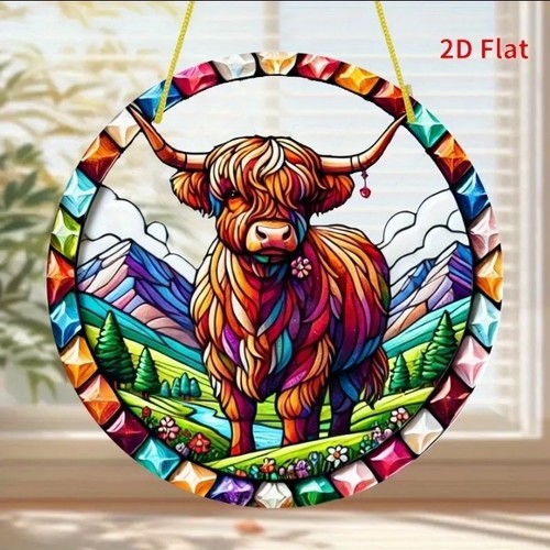 Vibrant highland cow - vibrant,