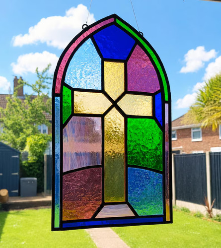 Real stained glass - , church