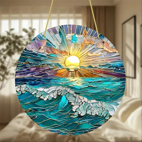Abstract ocean sunset coastal - sunset,