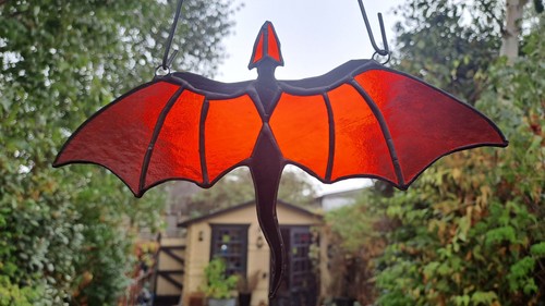 Stained glass red - stained,